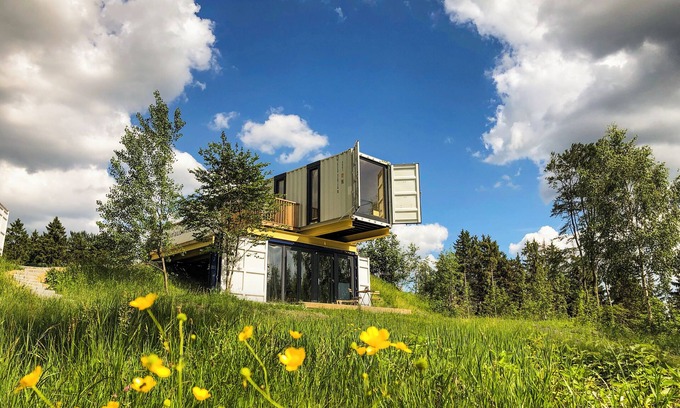 Schoeneck House | Experience BERGHEIM Container Lofts: Ski & Bike Adventure