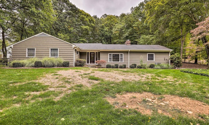 Bernardsville House | Idyllic Bernardsville Retreat with Private Pool and Patio
