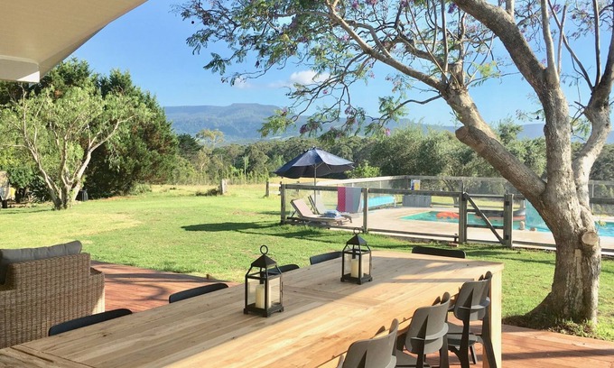 Berry House | Berry Downs Cottage: Pool, Tennis Court & Ocean Views