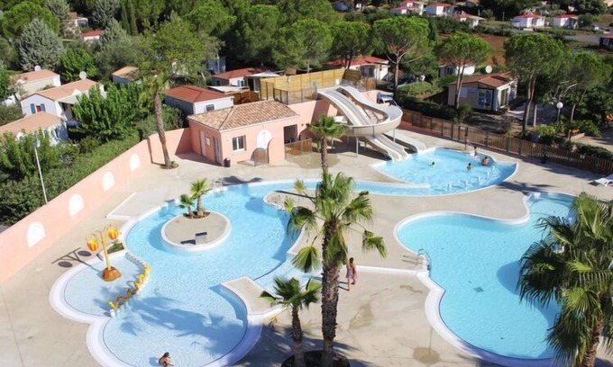 Bessan House | Pet-Friendly Mobile Home in Bessan with Pool Access