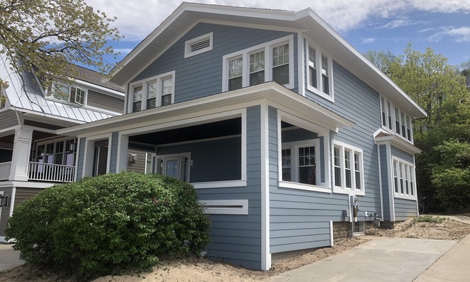 Macatawa Cottage | Idyllic Front Porch Retreat at Macatawa Park with Beach Access