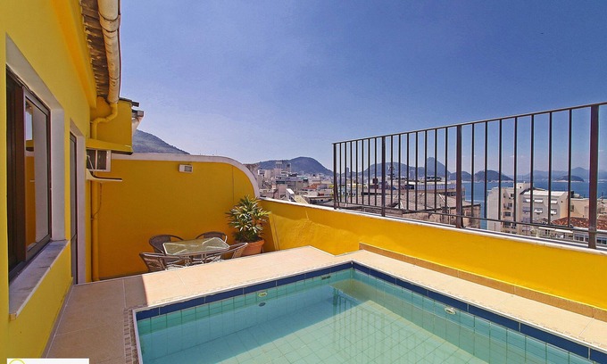 Copacabana Apartment | Elegant Duplex Penthouse with Pool and Terrace, Rated 10/10