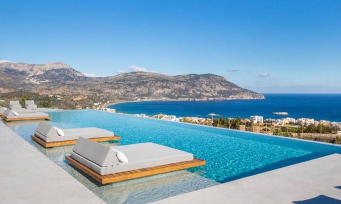 Karpathos Town Villa | Villa Karpathos: Family-Friendly Stay with Breakfast Included