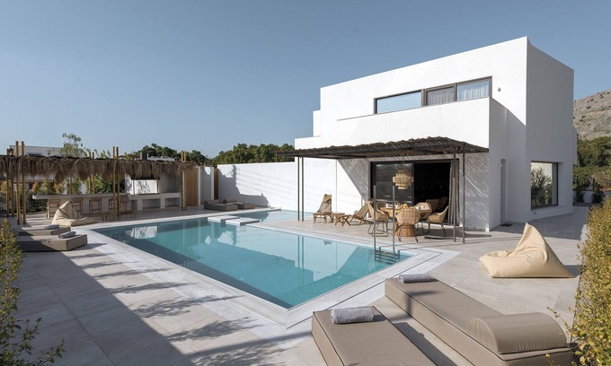 Pefkos Villa | Bianco Villas - Eve: Oceanfront Retreat with Private Pool