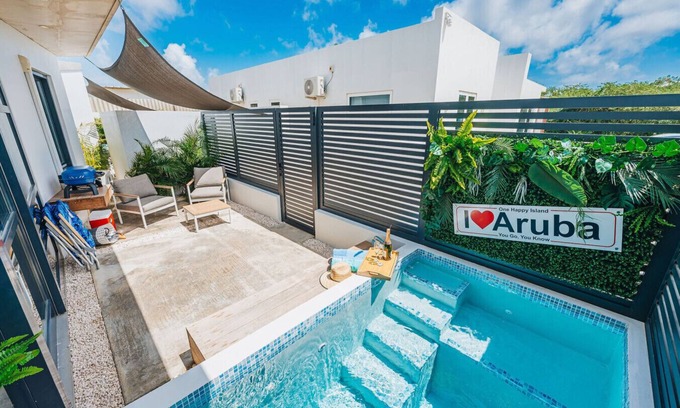 Cunucu Abao Condo | BibaDushi.Private Pool 3min to EAGLE BEACH