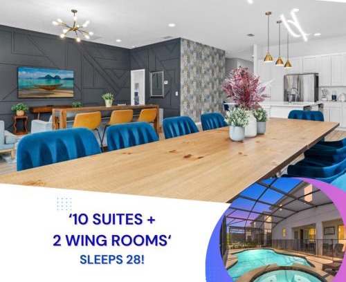 Kissimmee House | Spacious Family Home with Game Room, Sleeps 28 & Pet Friendly