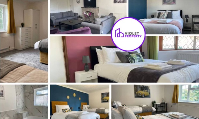 Edgbaston House | Birch Hotel: Spacious 7 Bedroom Retreat for Families