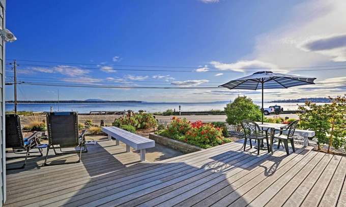 Birch Bay House | Ideal Birch Bay Waterfront Home with Ocean Views & Spa
