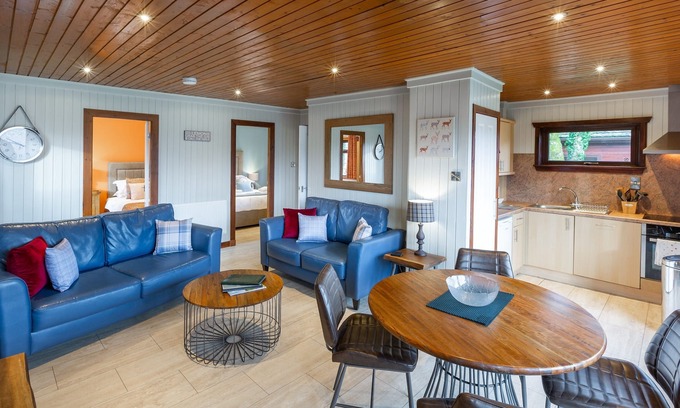 Newton Stewart House | Birch Lodge 14 with Hot tub, Newton Stewart