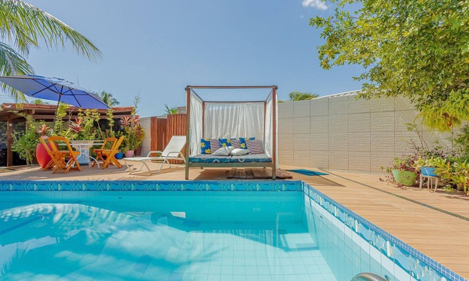 Barra do Jacuipe House | Relaxing Ocean View Retreat with Pool in B. Jacuípe