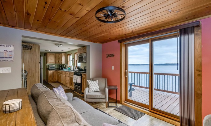 Pillar Point House | Panoramic Lakefront Views with Pool and Family Amenities