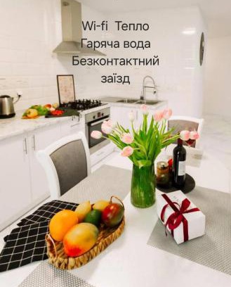 Ternopil Apartment | Stylish Black&White Apartment in Kyiv - Family and Pet Friendly