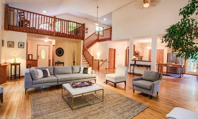 Fairview House | Blackberry Lodge: Mountain Retreat with Hot Tub & Game Room