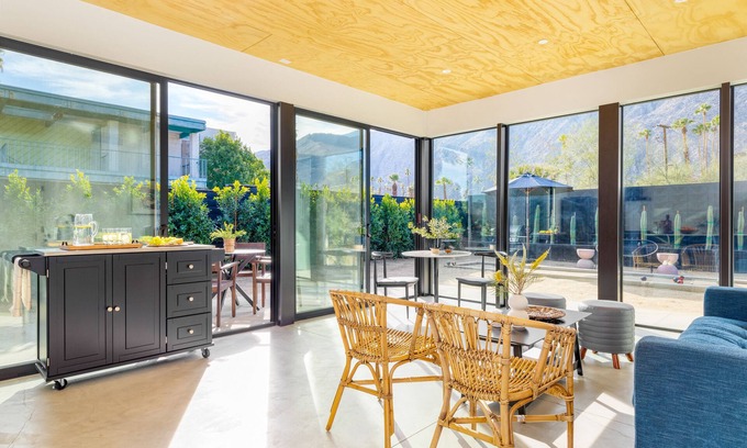 Downtown Palm Springs Hotel | Modern Retreat: Blackhaus C Suite with Pool & Pet-Friendly