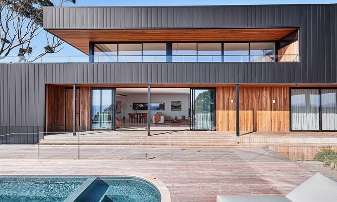 Mount Martha House | Experience Bliss at Blanc de Noir: Heated Pool & Spa Oasis