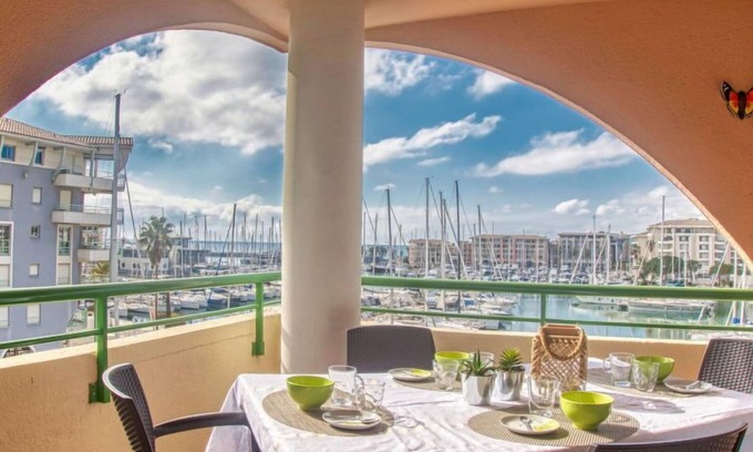 Frejus Port Apartment | Beachfront Retreat: Bleu Marine by Interhome, Rated 9.6/10