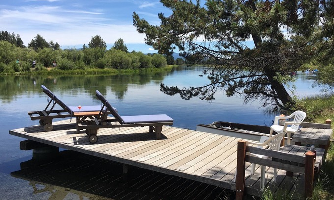 Sunriver Cabin | Discover Blinn's Landing: Historic Riverfront Log Cabin Retreat