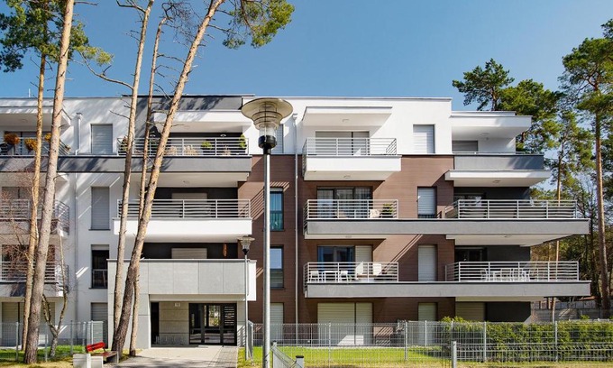 Pogorzelica Apartment | Discover Blue Baltic: Oceanfront Oasis with Pool & Spa
