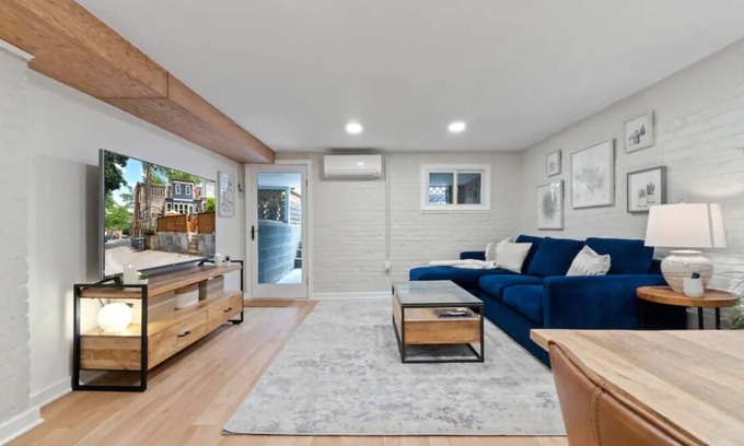 Mount Pleasant House | Family-Friendly Blue House by the Zoo in Mt. Pleasant