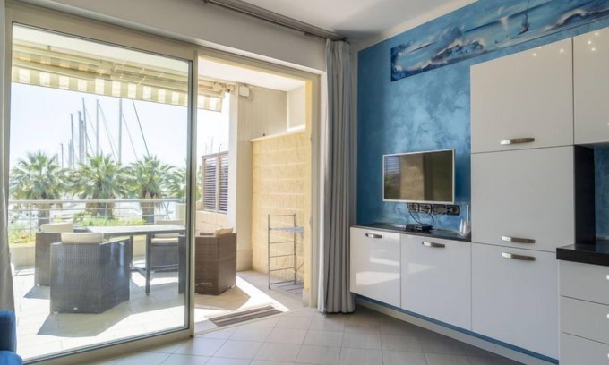 Santo Stefano al Mare Apartment | Oceanfront Bliss at Blue Moon by Interhome Awaits You