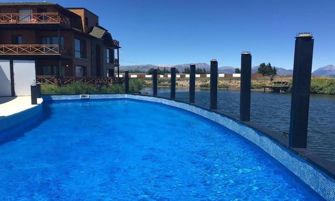 Dina Huapi Hotel | Relax at BLUE PARTS with Scenic Nahuel PB Lake Views