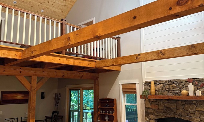 Boone House | Blue Ridge Parkway Lodge: Pet-Friendly Retreat with Hot Tub