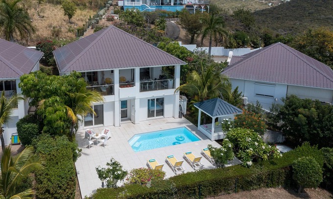 Grand Case Villa | Blue Sailing Fall Incentive | Ocean View - Located in Exquisite Happy Bay with Private Pool