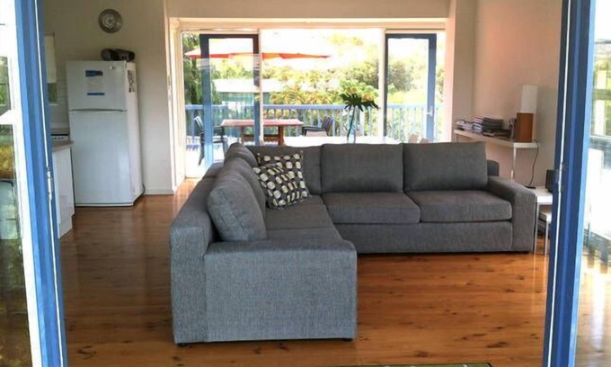 Silver Sands House | Discover Blue Waters: Family-Friendly Retreat with Kitchen