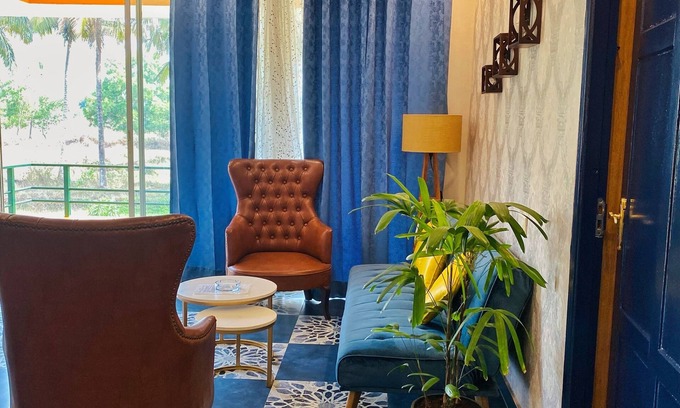 Varca Apartment | Discover Bluebell Meadows: Oceanfront 2BHK with Pool