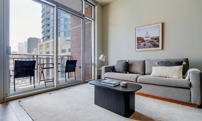 Second Street District Apartment | Blueground | Downtown Austin, pool, nr Lady Bird Lake