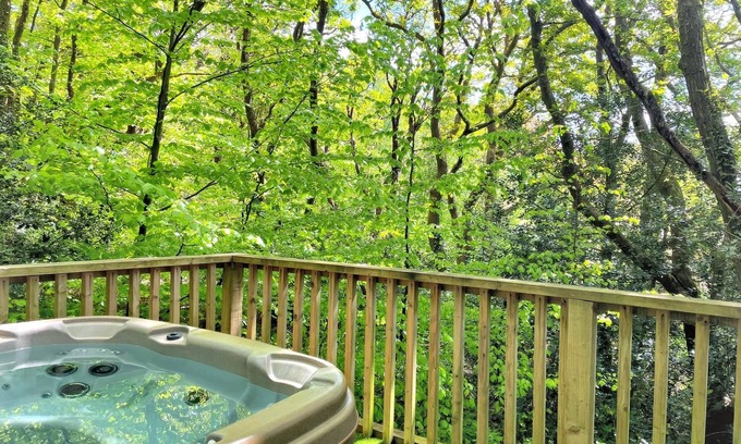 Llanybri House | Relaxing BlueStone Lodge with Hot Tub in Pembrokeshire