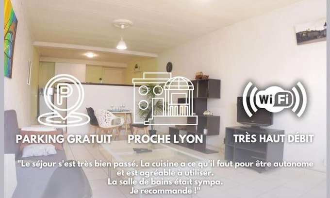 Vancia - Crepieux Apartment | Welcoming bnbgônes -LE RILLARD- Near Lyon with Free WIFI