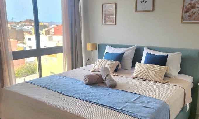 Mindelo Apartment | Boa Mindelo Azul T1, Air conditioning, Kingbed, SmartTV