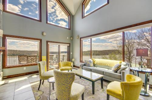 Kaiser House | Exceptional Lake of the Ozarks Home with Boat Dock & Views