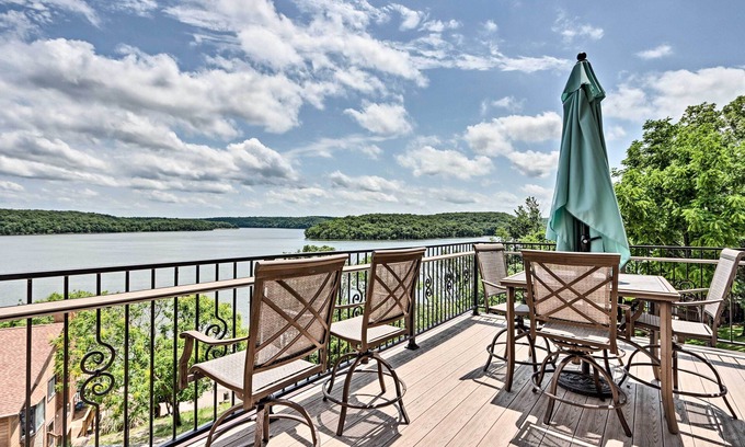 Kaiser House | Elegant Lake of the Ozarks Retreat with Boat Dock & Spa