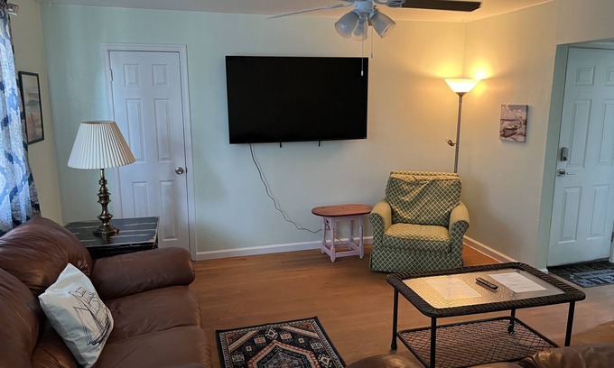 Willoughby Spit Apartment | Waterfront 2-BR Boat House Apt. #3 with WiFi & Pets Welcome
