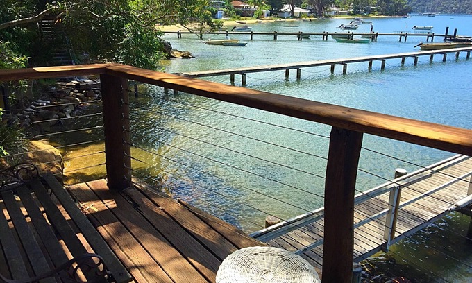 Dangar Island Cabin | Boatshed Bliss: Pet-Friendly Retreat with Ocean Views