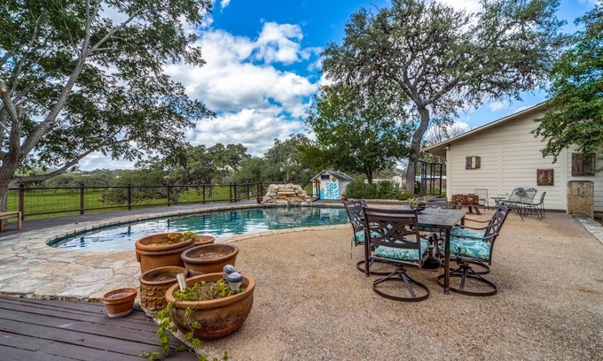 Boerne House | Relaxing Retreat with Pool and Wildlife on 13 Acres