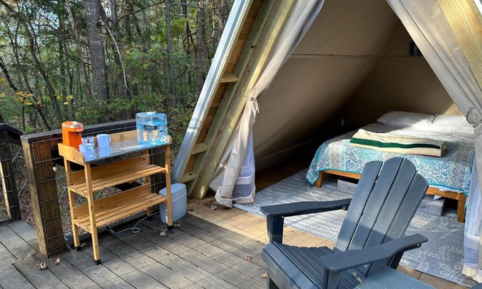 Talladega Other | Bohemian Glamping: Cozy A-Frame Retreat in 268 Acres