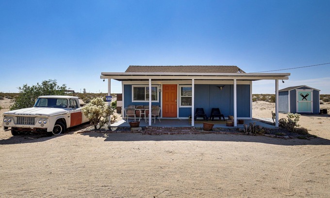 Twentynine Palms House | Boho Bungalow w/Hot Tub: 16 Mi to Joshua Tree NP