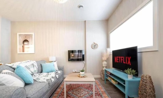 North Central Edmonton House | Boho Suite: Cozy Retreat with King Bed and Fireplace
