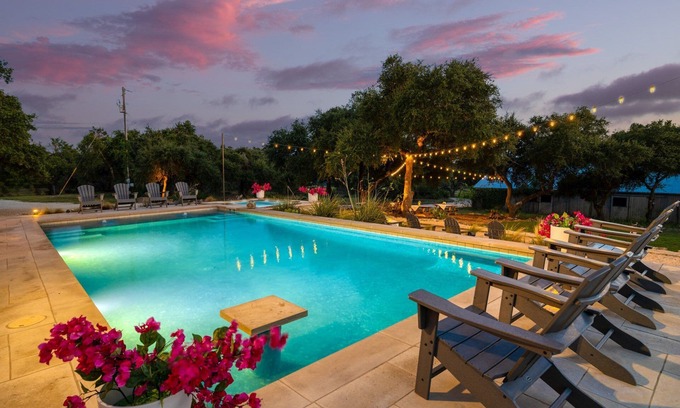 West Oak Hill House | Private Retreat with Pool, Hot Tub & Fire Pit Near Downtown