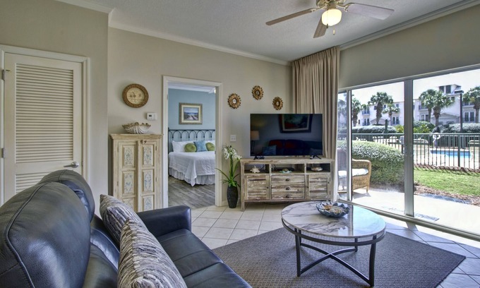 Frangista Beach Condo | Beachside Condo: Family-Friendly with Oceanfront Pool