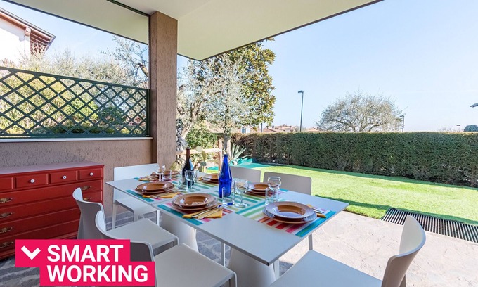Padenghe sul Garda Ski Chalet | Pet-Friendly Borgo Adige 12 Apartment with Pool Access