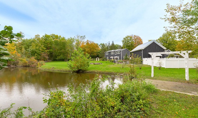 Saugerties House | Relaxing Botanical Hideaway with Hot Tub & Private Pond