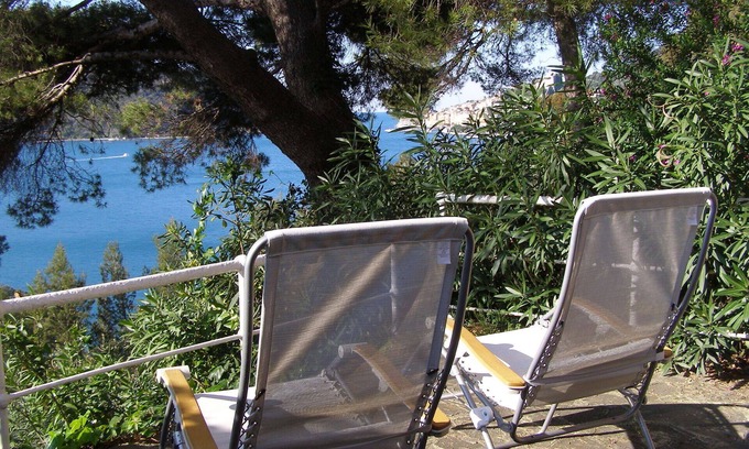 Portovenere Apartment | Beachfront Bouganville Portovenere: Private Sea Access & Views