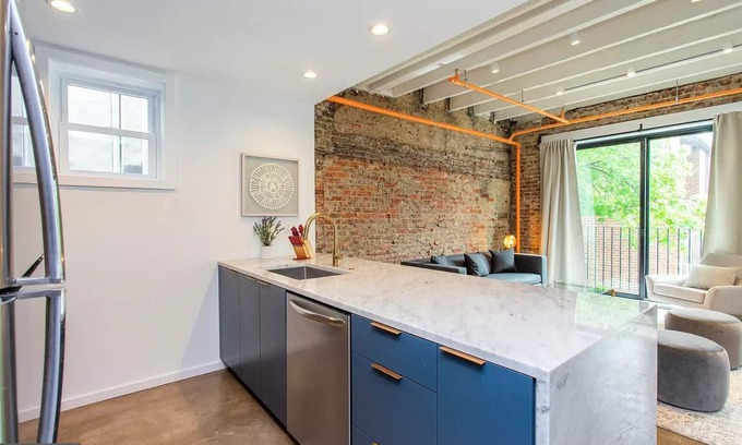 Washington Square West Condo | Stylish Bi-Level Penthouse Loft in Washington Sq West