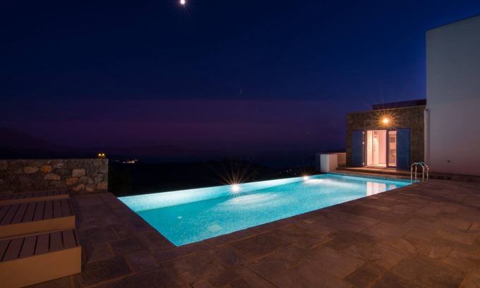 Skiros Villa | Unmatched Island Views atop a Scenic Mountain Retreat