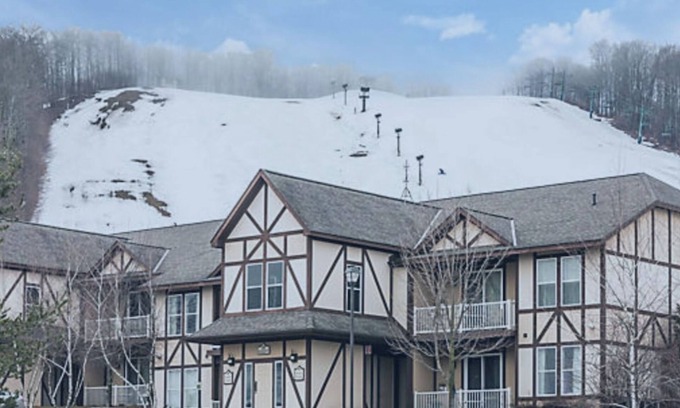 Boyne Falls Condo | Prime Boyne Mountain Ski In/Ski Out Retreat with Spa