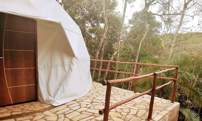 Juquitiba Cottage | Discover Jangala Domo na Floresta with Private Waterfall
